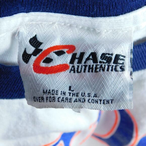 Vintage Jeff Gordon Ringer T Shirt Size L Chase Authentics Spellout 1997 - Picture 3 of 7